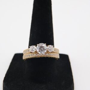 Vanna K For Bella Luce Wedding Ring Set, Size 7, 3.48 ctw Ring & 2.16 ctw Band